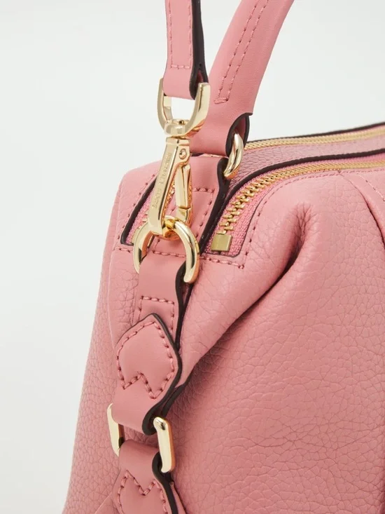 Michael Kors Sia Small Double-Zip Crossbody Blush Pink Leather Bag - Picture 8 of 16